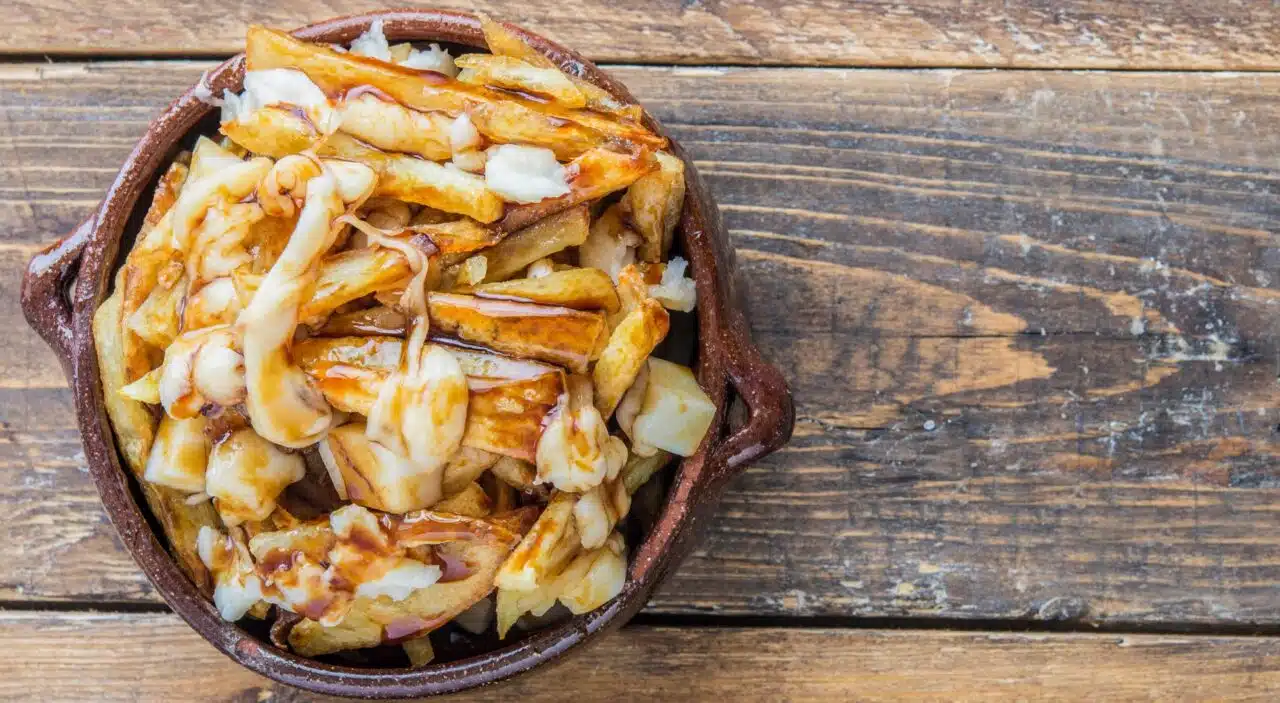 Bowl of Canadian poutine